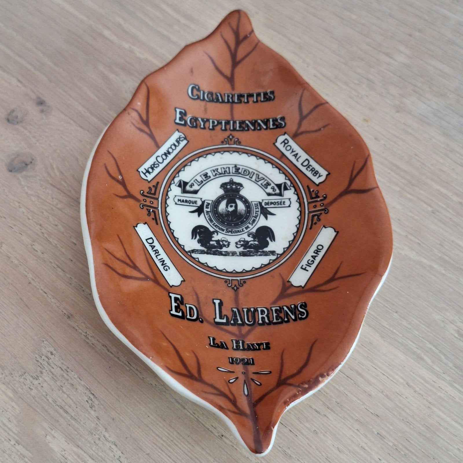 Ed. Laurens La Haye cigarettes  Egyptiennes, Ophalen of Verzenden, Asbak