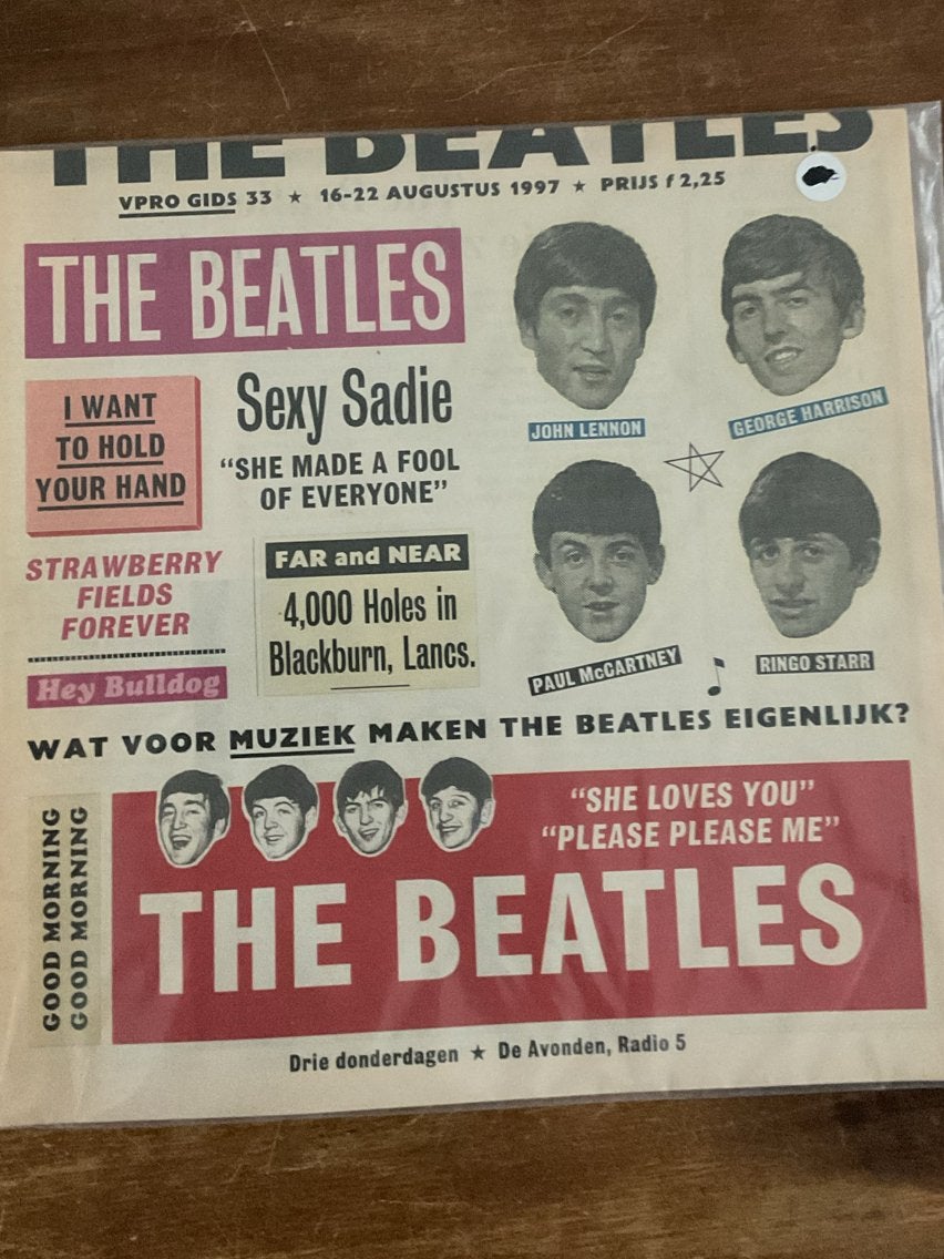 VPRO Gids 33 - The Beatles Special (1997), Verzenden, Zo goed als nieuw, Muziek, Film of Tv