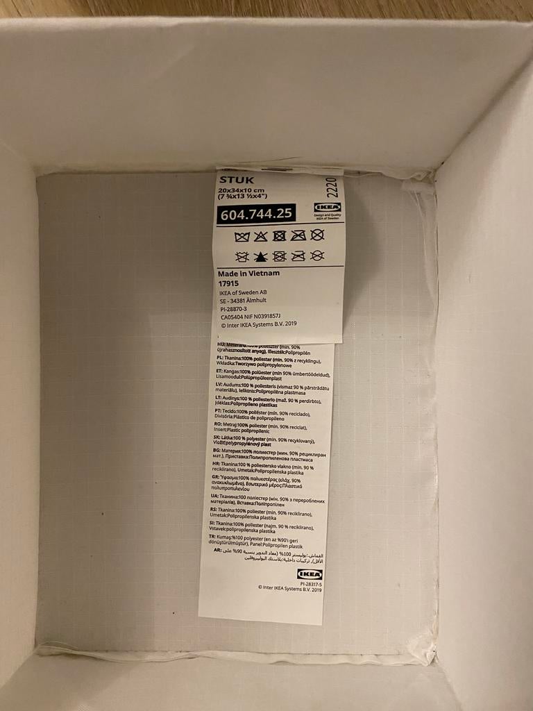 IKEA STUK Opbergdozen (8 stuks) - Wit, Ophalen of Verzenden, Zo goed als nieuw