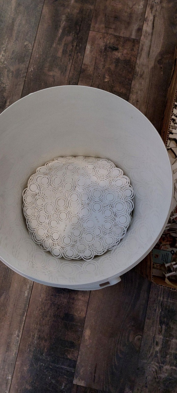IKEA Maskros lamp - DIY hanglamp, Ophalen, Wit, Gebruikt, Kunststof