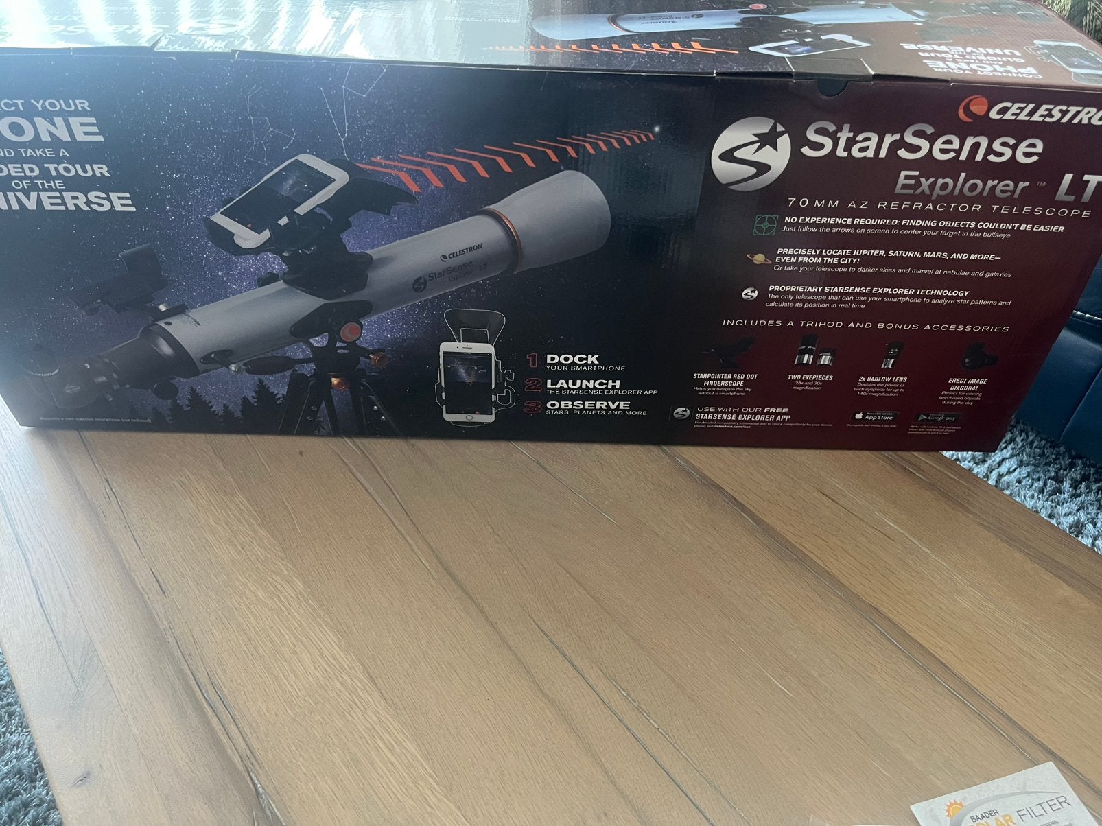 Telescoop, Ophalen, Zo goed als nieuw, Minder dan 80 mm, Lenzentelescoop (refractor)