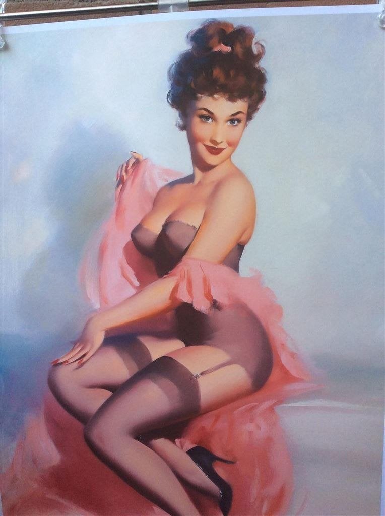 Gil Elvgren Retro Sexy Lingerie Pin up kunst POSTER, Verzenden, Overige typen