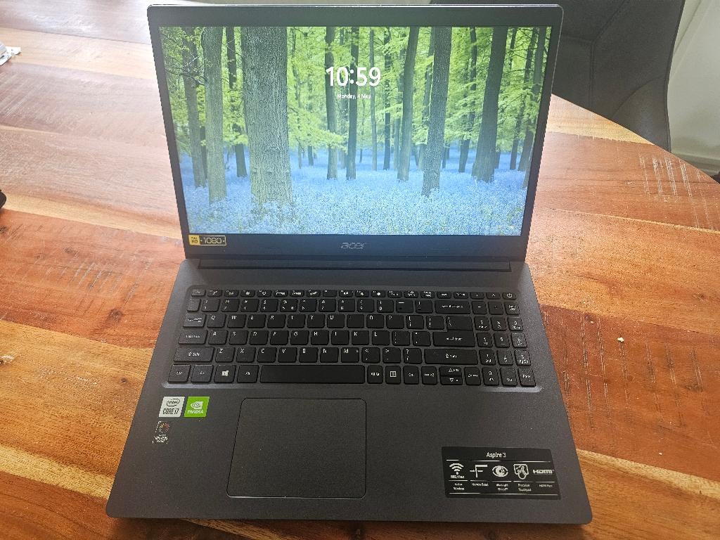 Acer Aspire 3, Computers en Software, Windows Laptops, Zo goed als nieuw, 15 inch, SSD, 2 tot 3 Ghz, 8 GB, Qwerty, Met videokaart