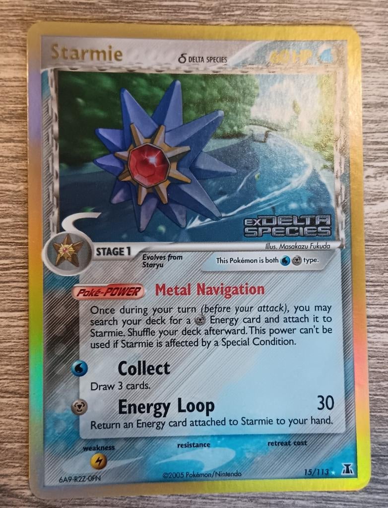 Starmie Delta Species reverse holo stamped EX Delta Species, Hobby en Vrije tijd, Verzamelkaartspellen | Pokémon, Ophalen of Verzenden