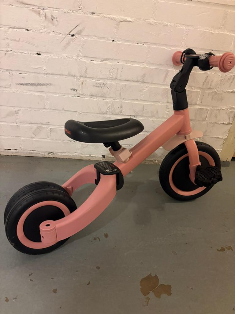 Topmark 4 in 1 drie wieler Kaya Roze, Ophalen, Zo goed als nieuw, Loopfiets