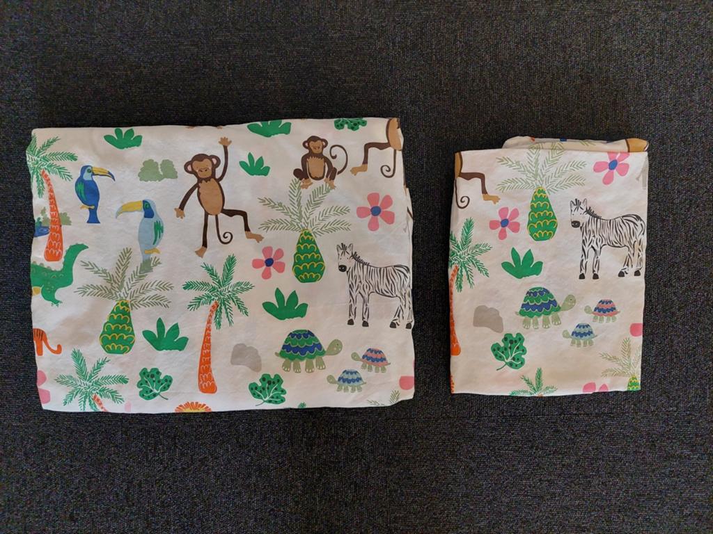 IKEA NATTHÄGER dekbedovertrek en kussensloop (140x200/60x70), Overige kleuren, Jongetje of Meisje, Dekbedovertrek, Ophalen of Verzenden