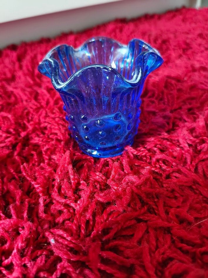 Fenton tandenstoker houder kobalt blauw, Ophalen of Verzenden