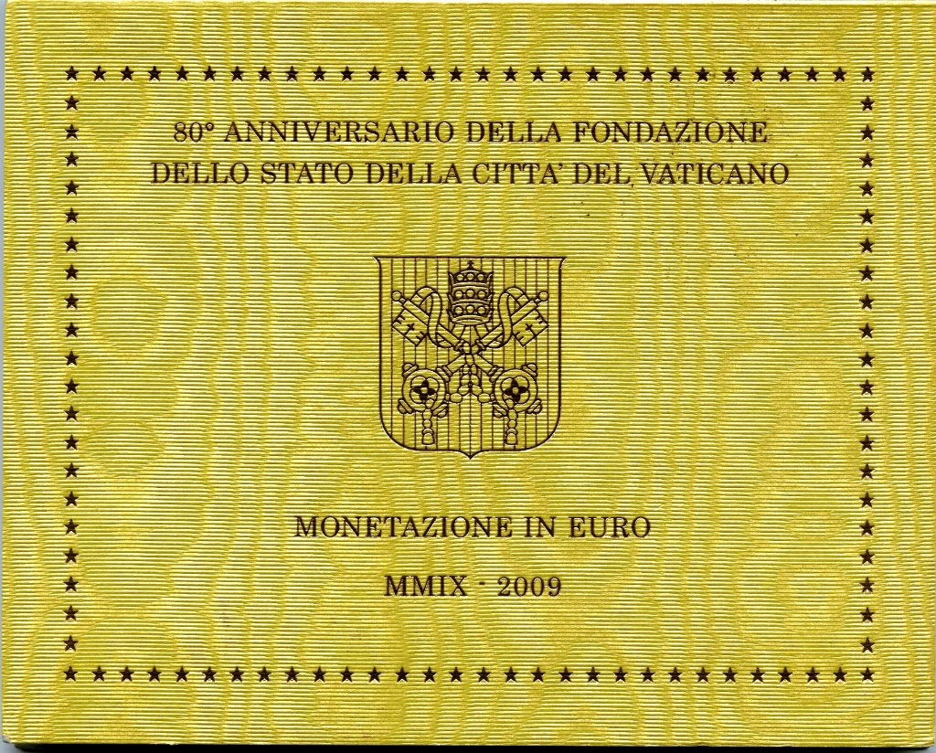BU set Vaticaan 2009 - 1 cent t/m 2 euro - Blister, Ophalen of Verzenden, Vaticaanstad, Overige waardes, Setje