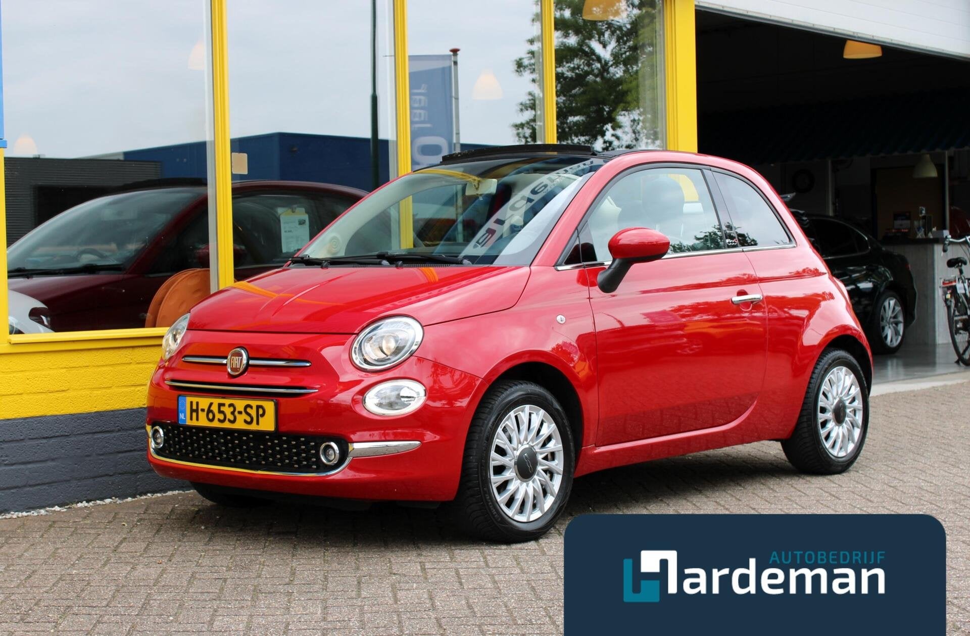 Fiat 500 C 1.2 Lounge Navi Airco, Auto's, Voorwielaandrijving, Stof, Gebruikt, 4 cilinders