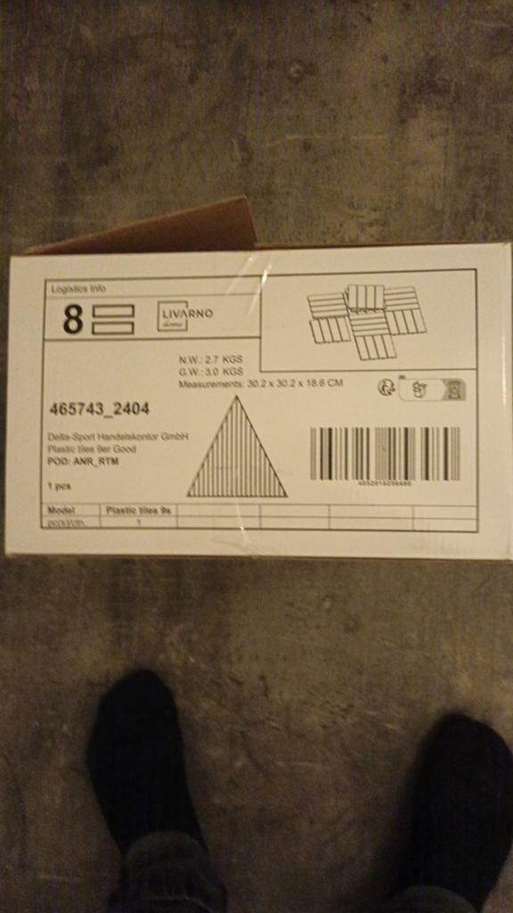 Kunststof terrastegels. 2 weken gebruikt, Ophalen, Zo goed als nieuw