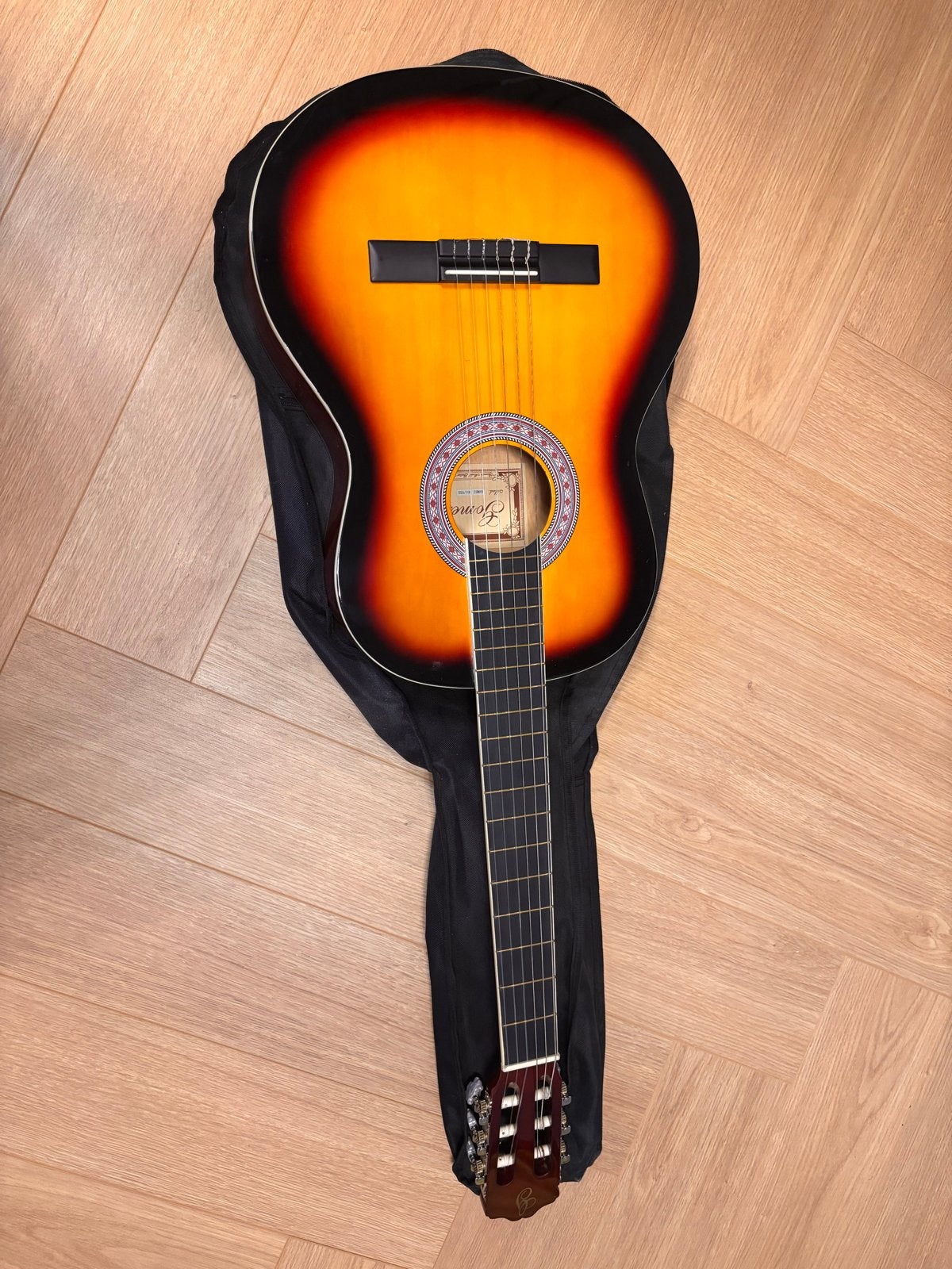 Gomez Klassieke Gitaar - Model 001/VSB met hoes, Ophalen, Zo goed als nieuw, Klassieke of Spaanse gitaar, Met koffer