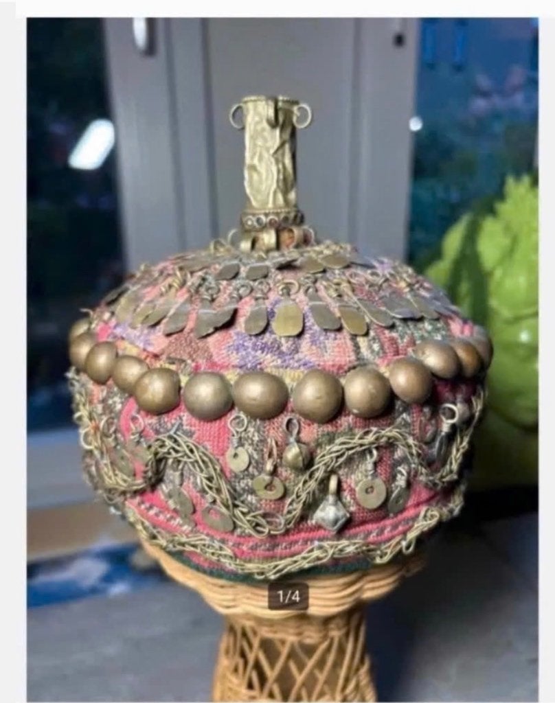 Curiosa Nepal Hoofddeksel, decoratief traditionele hoofdtooi, Ophalen of Verzenden