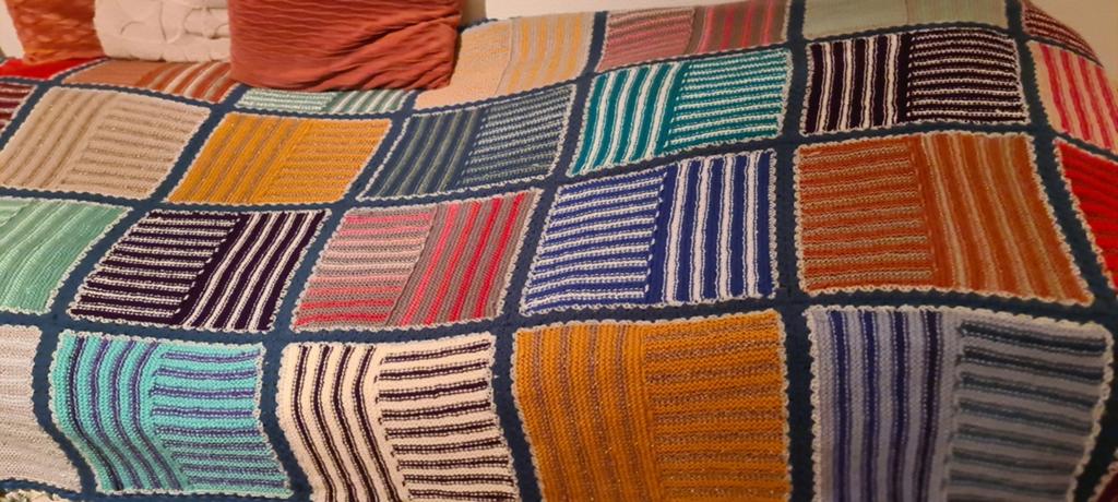 Gehaakte deken/sprei - kleurrijk en uniek, Ophalen of Verzenden, Nieuw, Overige kleuren, Rechthoekig