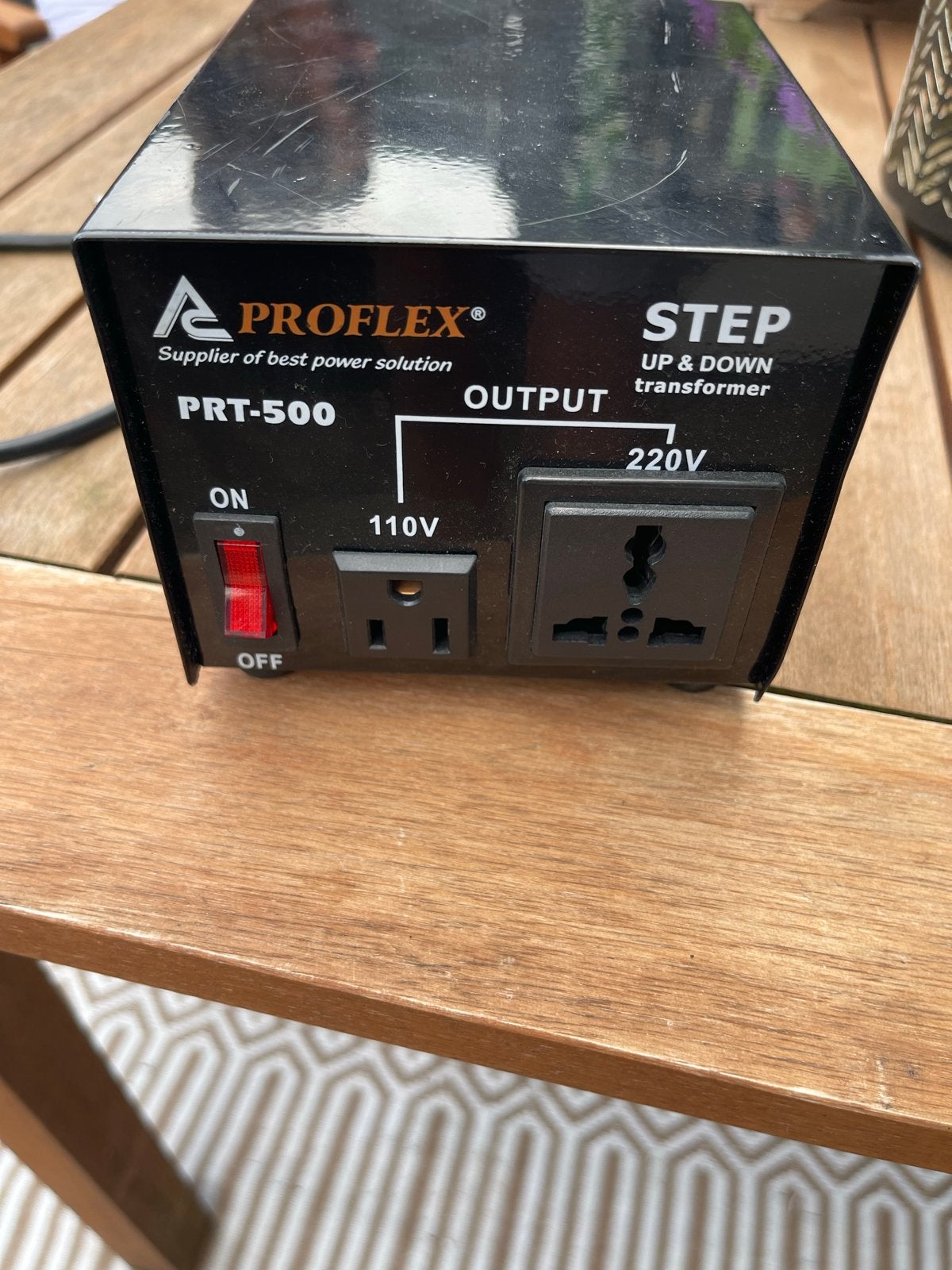 Proflex PRT-500 Step Up & Down Transformator, Ophalen, Zo goed als nieuw