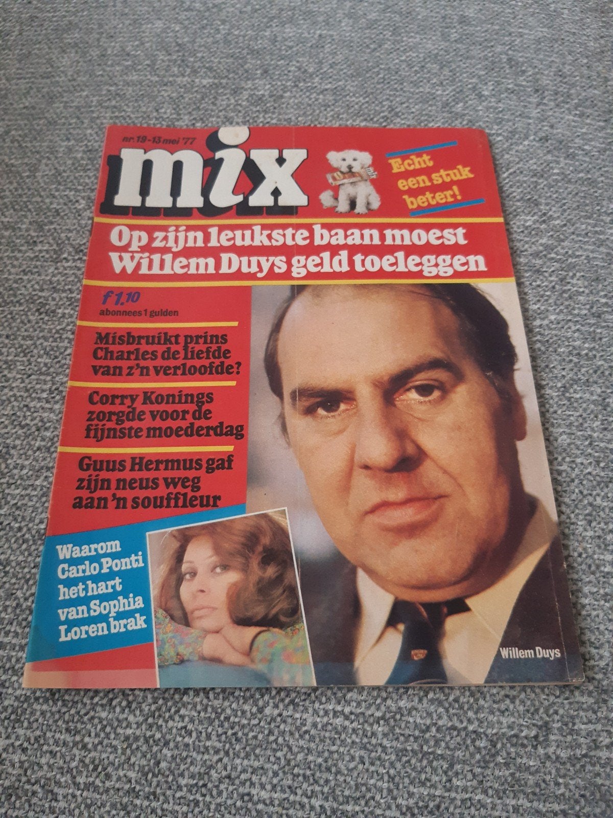 19.Mix 1977. Willem Duys. Corry Konings. Sophia Loren. Guus, Verzenden, 1980 tot heden, Tijdschrift
