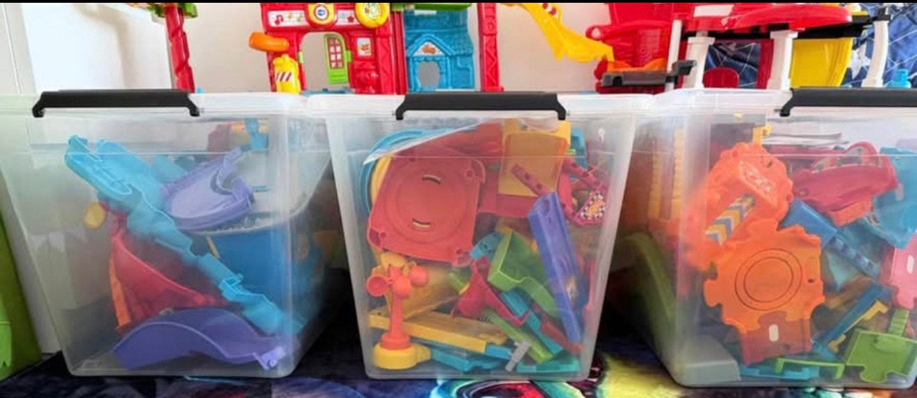 Grote set vtech toettoet auto’s, Ophalen, Zo goed als nieuw