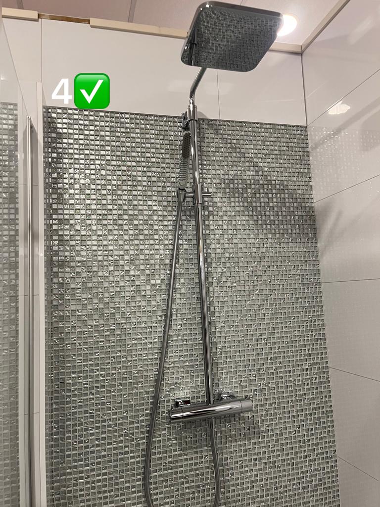 Complete badkamerinrichting: wastafel, baden, kasten, douche, Ophalen, Gebruikt, Met bad