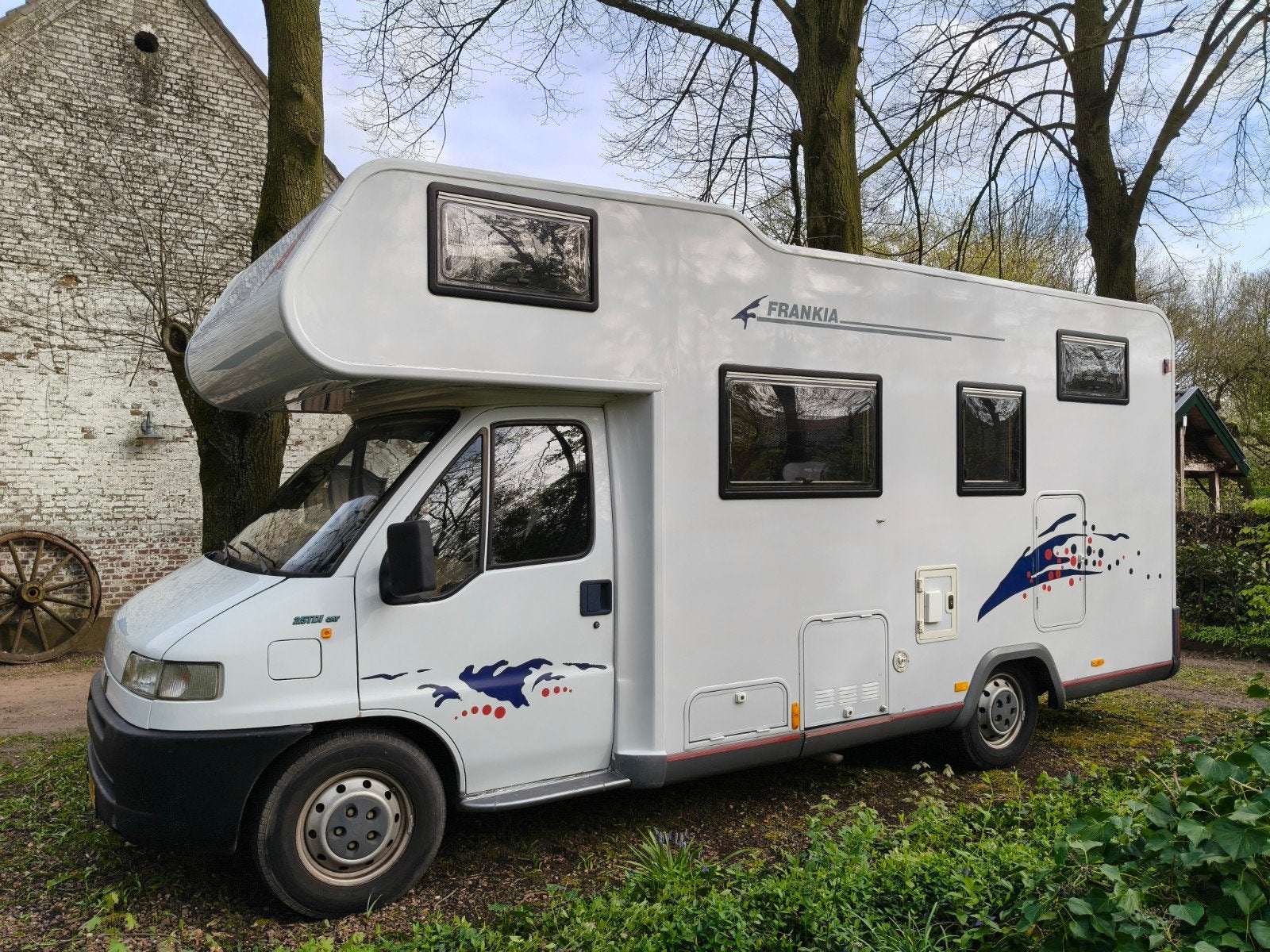 Fiat Ducato/ Frankia Alkoof Camper met XXL garage., Caravans en Kamperen, Campers, Brandblusser, Alkoof, Ringverwarming, Fiat