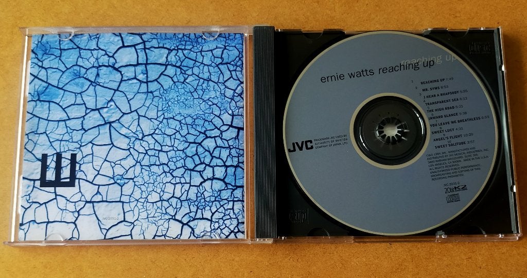 Ernie Watts - Reaching Up CD 1994 JVC Gesigneerd, Ophalen of Verzenden, Zo goed als nieuw, Jazz, Gesigneerd