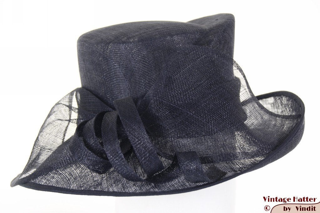 Dameshoed Favorite Modell donkerblauw sisal sinamay 57,5 new, Kleding | Dames, 56 of 57 cm (M, 7 of 7⅛ inch), Hoed, Favorite Modell