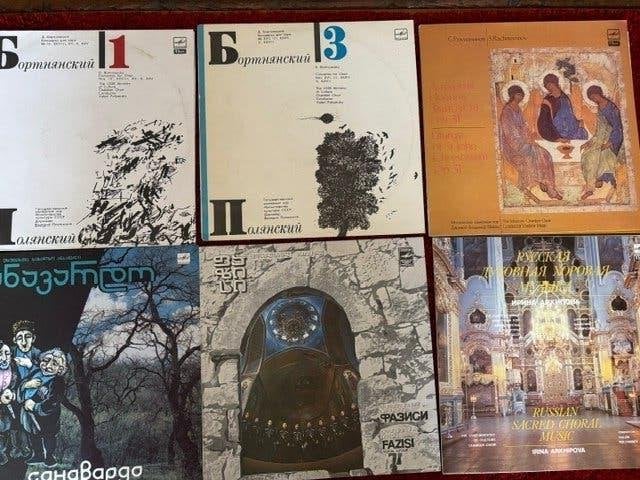 11 x LP's met Russische volks- en klassieke muziek € 10, Ophalen, Overige formaten, Zo goed als nieuw, Dubbel-LP