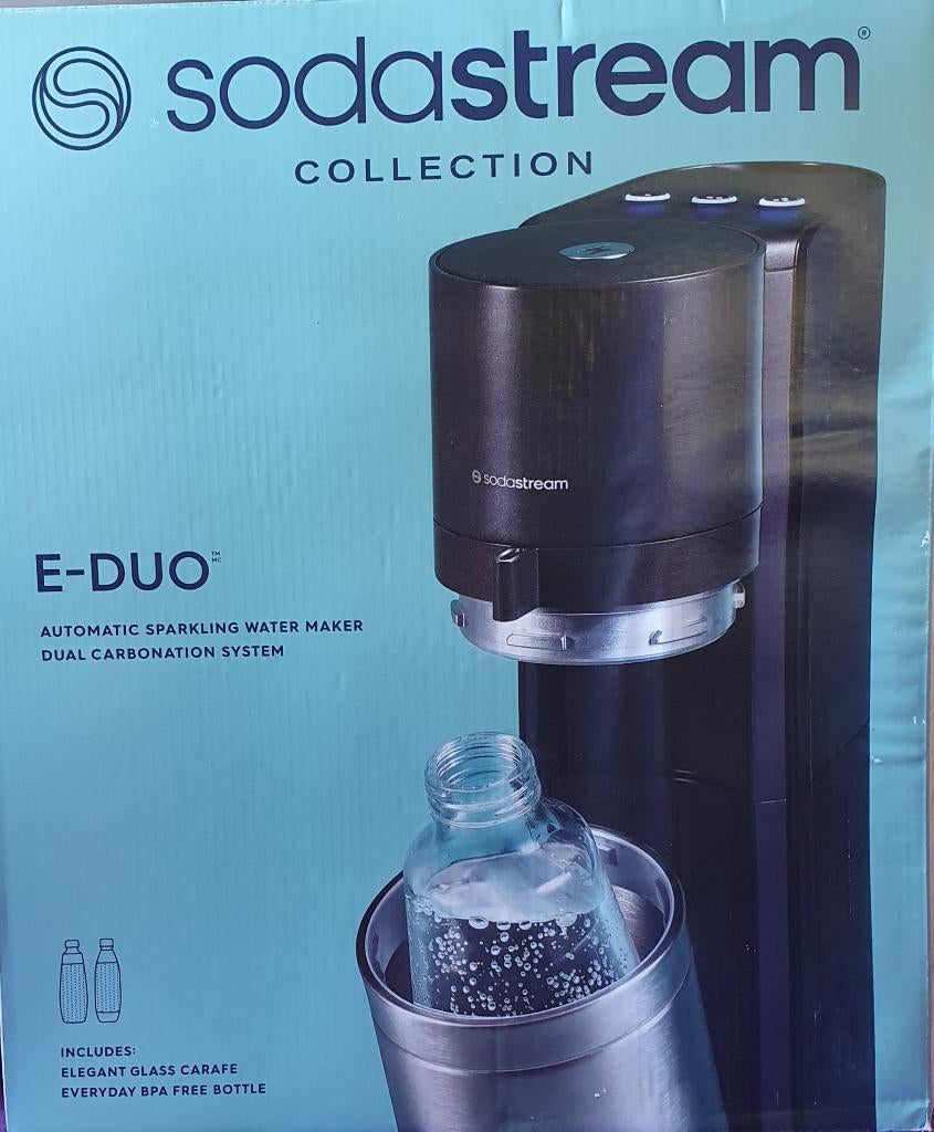 NiEUW ! Sodastream E-Duo incl.extra flessen, Witgoed en Apparatuur, Bruiswatermachines, Ophalen of Verzenden, Nieuw