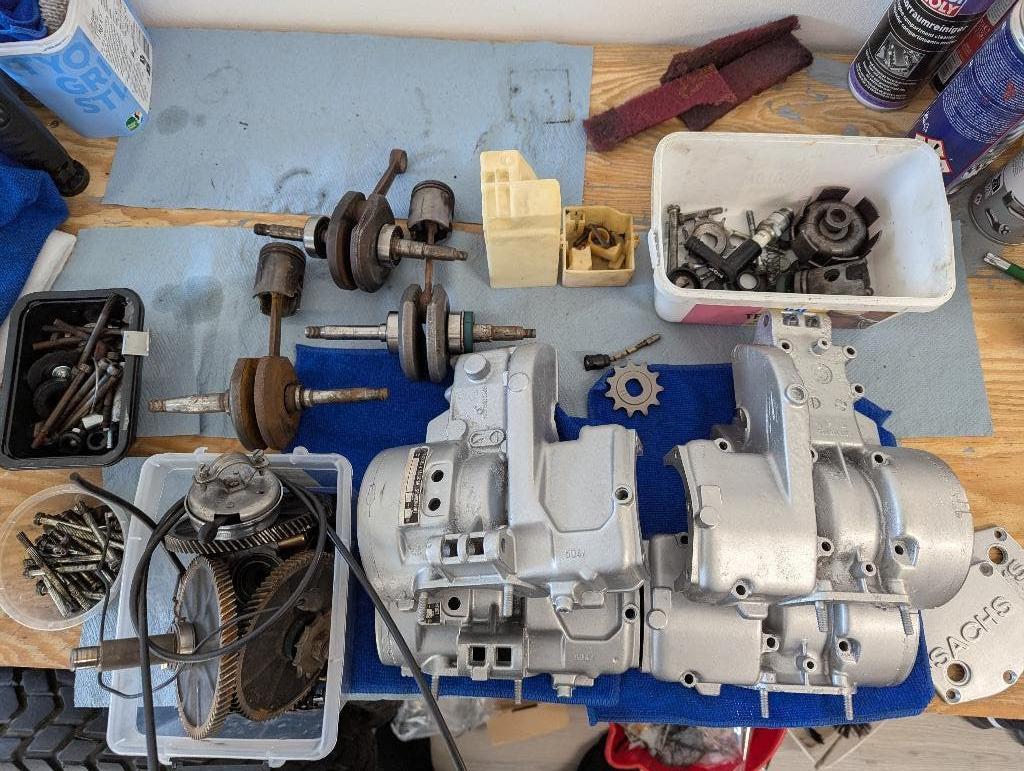 Sachs 504 onderdelen, Fietsen en Brommers, Brommeronderdelen | Oldtimers, Ophalen, Blok, Overige merken