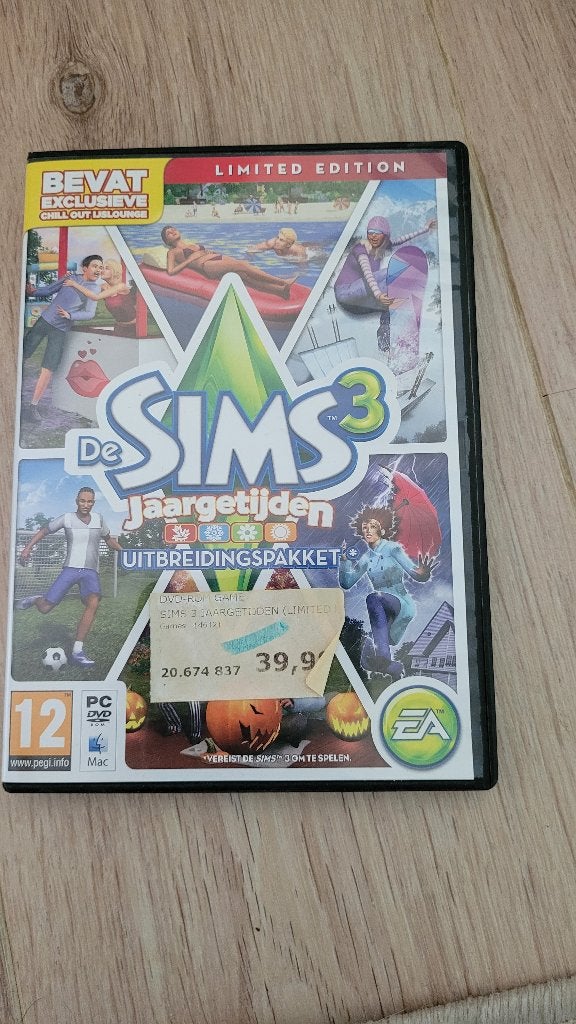 Sims 3 jaargetijden, 1 speler, Eén computer, Ophalen of Verzenden, Zo goed als nieuw