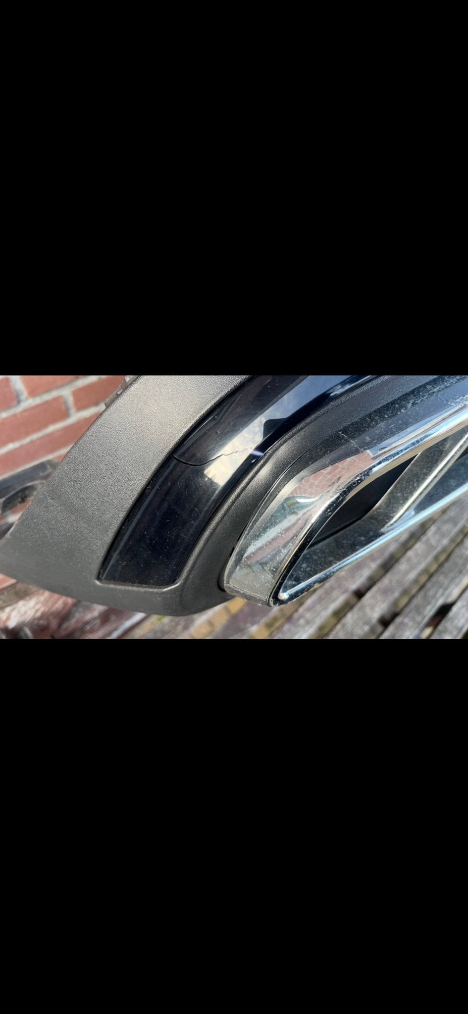 Achterbumper met uitlaat sierstukken, Ophalen of Verzenden, Gebruikt, Achter, Bumper