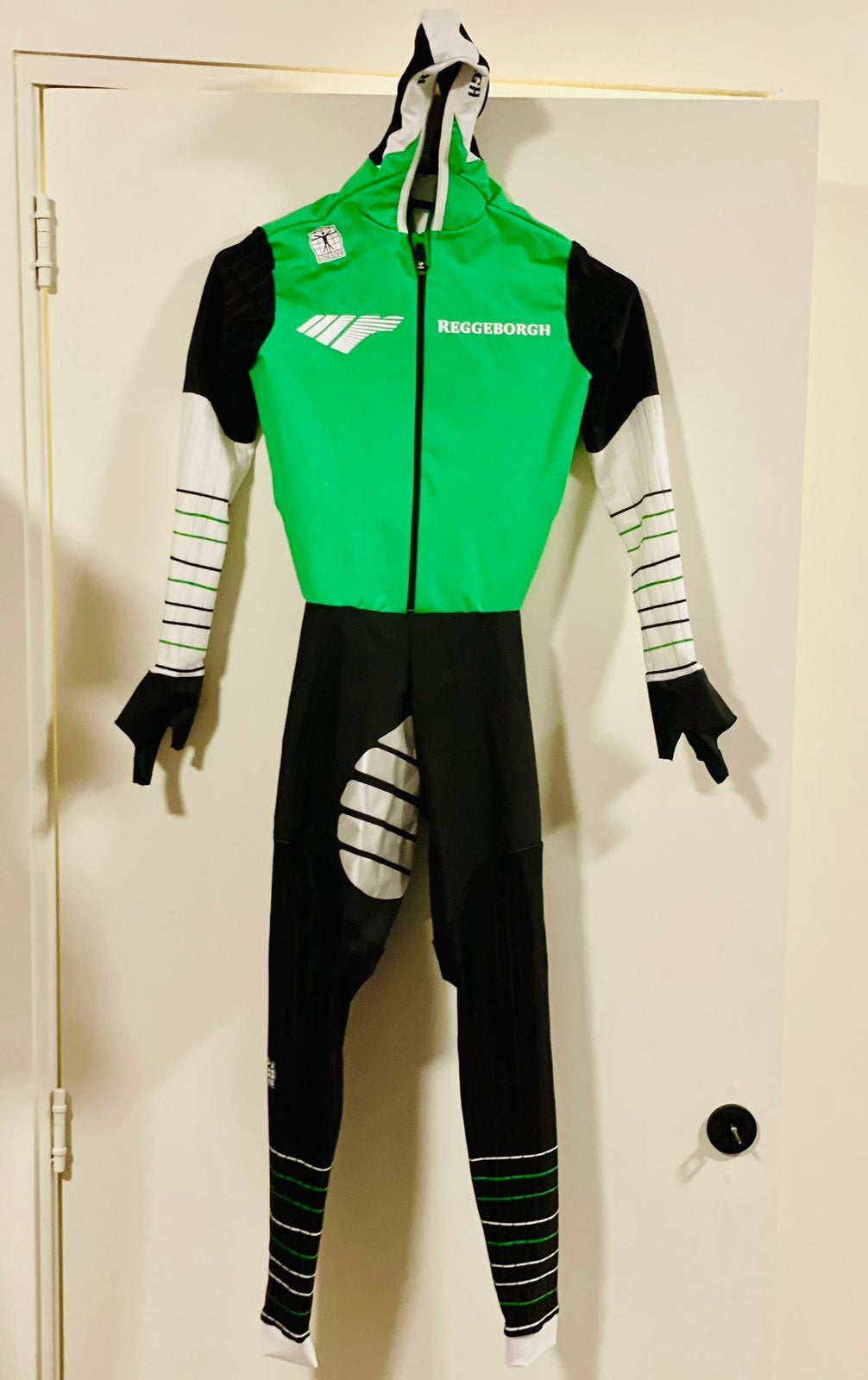 Schaatskleding schaatspak snelpak speedsuit maat S rubber, Ophalen of Verzenden, Zo goed als nieuw