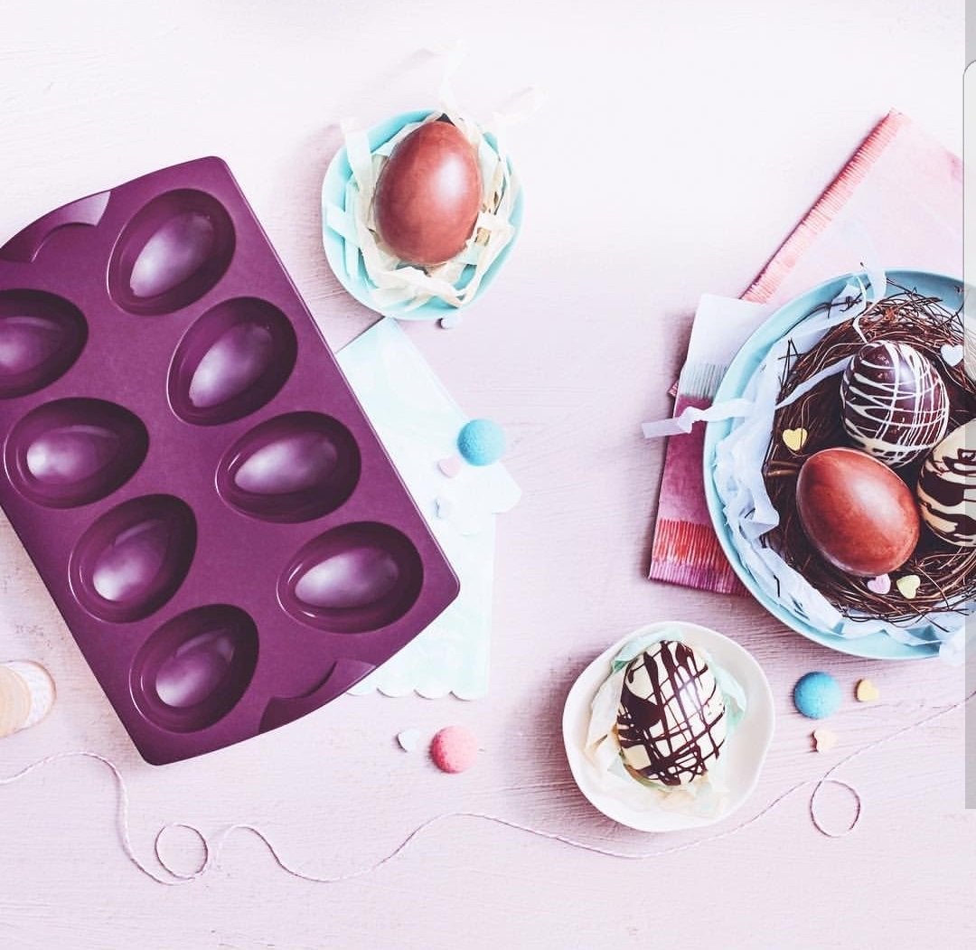 Tupperware MultiFlex Siliconen Bakvorm Ei - Perfect voor Pas, Paars, Overige typen, Nieuw, Ophalen of Verzenden