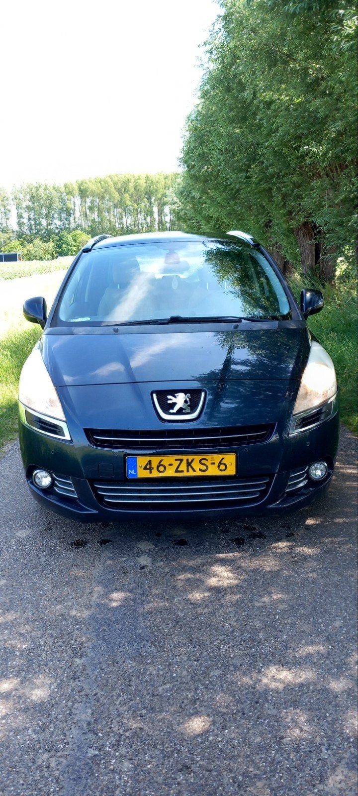 Peugeot 5008 1.6 VTI 7PL 2012 Blauw, 184911 km, Auto's, Voorwielaandrijving, 4 cilinders, Blauw, 7 stoelen