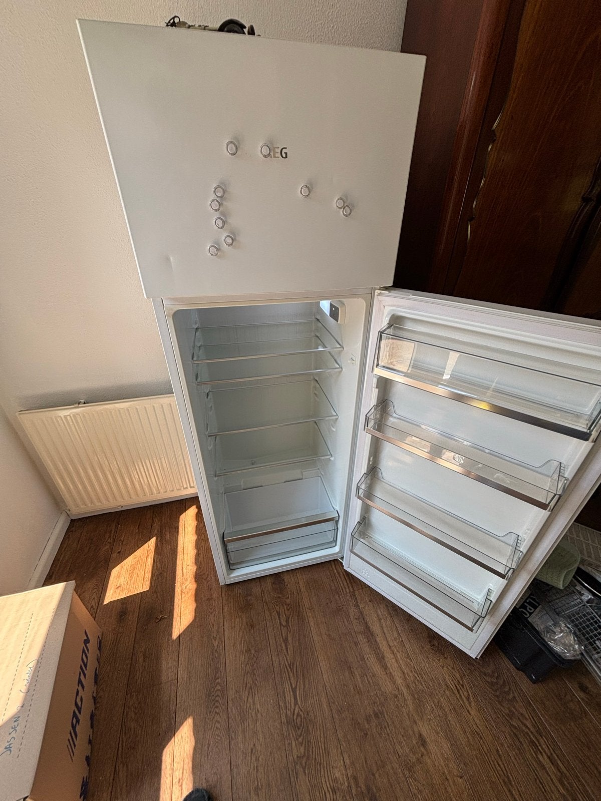 AEG Koel-vriescombinatie - Energiezuinig & Ruim, Ophalen, Gebruikt, 200 liter of meer, 60 cm of meer