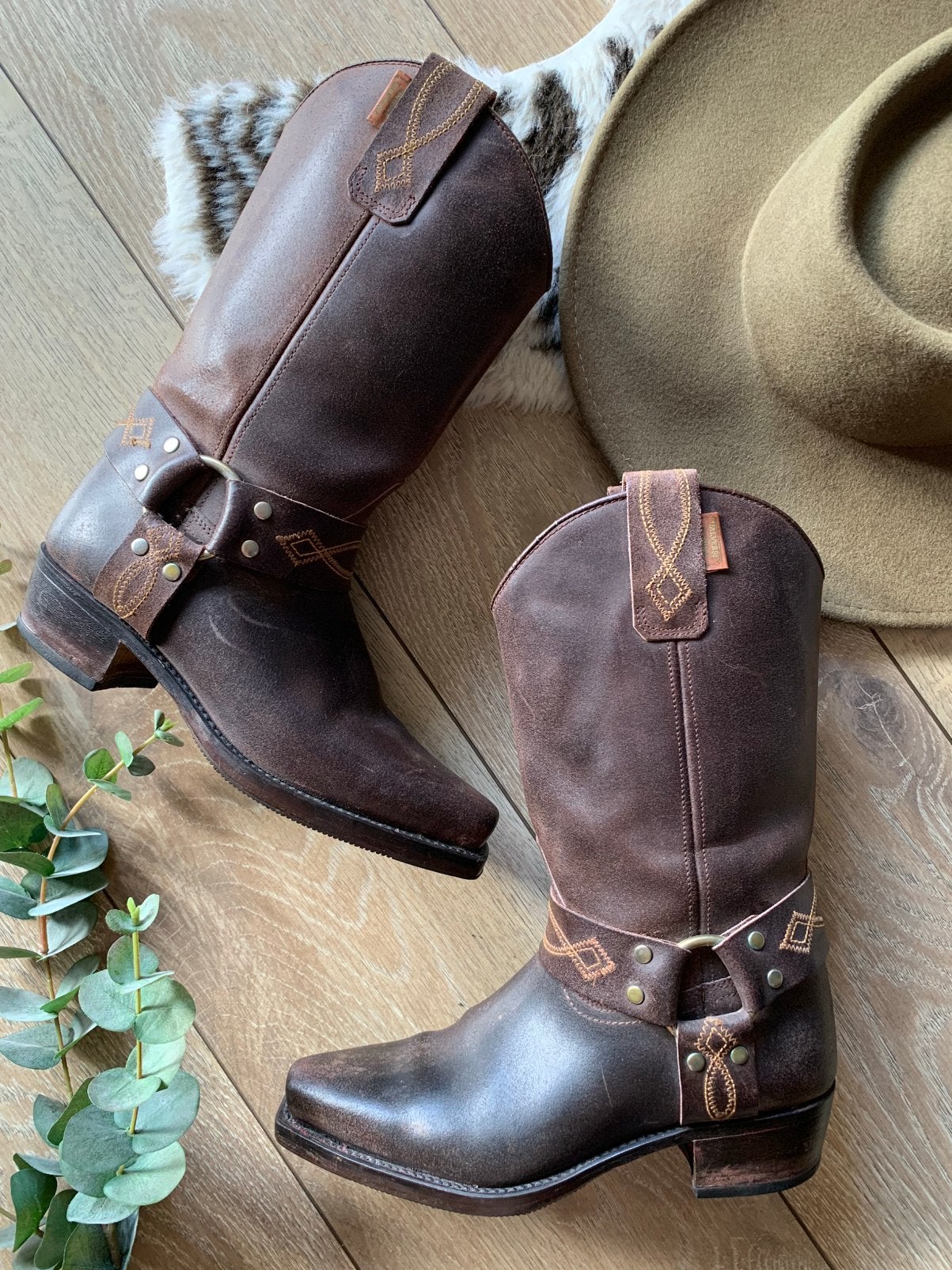 Valverde del Camino bikerboots 39 western boots laarzen, Hoge laarzen, -, Ophalen of Verzenden, Zo goed als nieuw