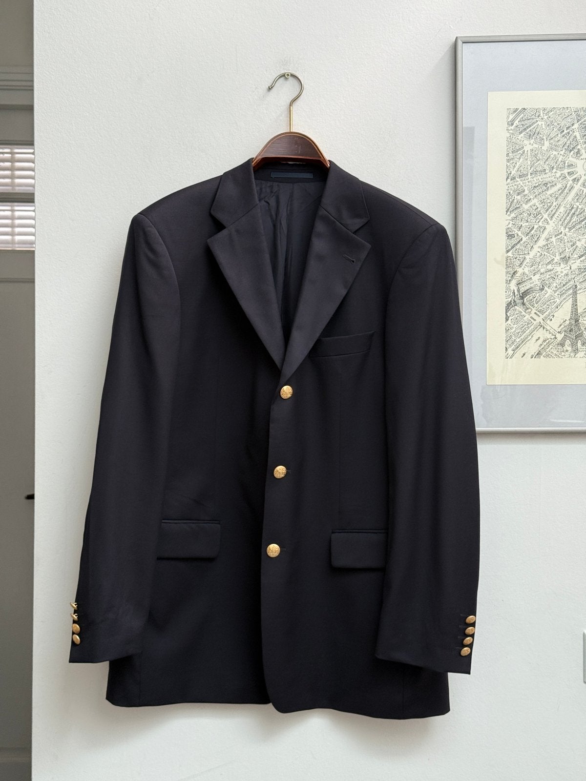 Hugo Boss Da Vinci colbert zwart wol Super 100, maat 50, Kleding | Heren, Ophalen of Verzenden, Zo goed als nieuw, Maat 52/54 (L)