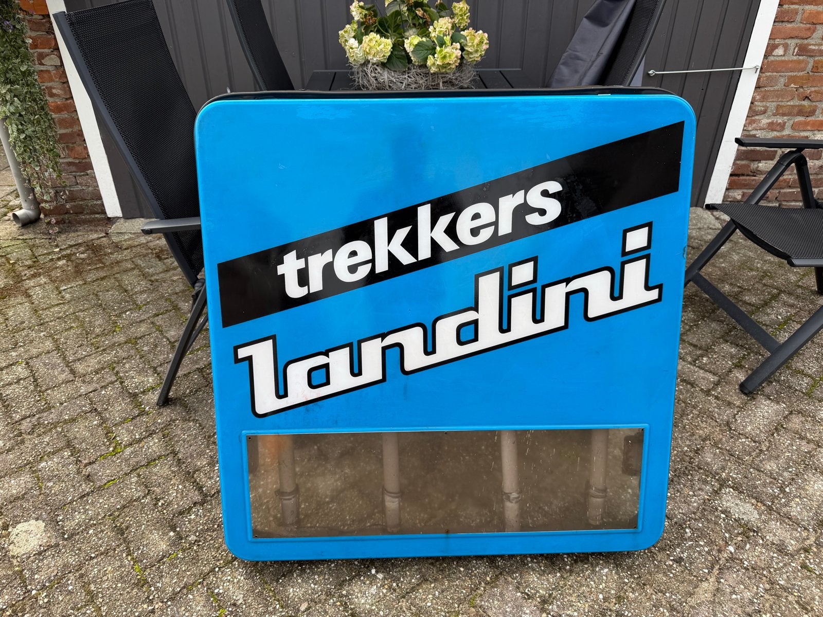 Landini trekkers lichtbak/lichtreclame 1x1 meter, Ophalen, Zo goed als nieuw, Lichtbak of (neon) lamp