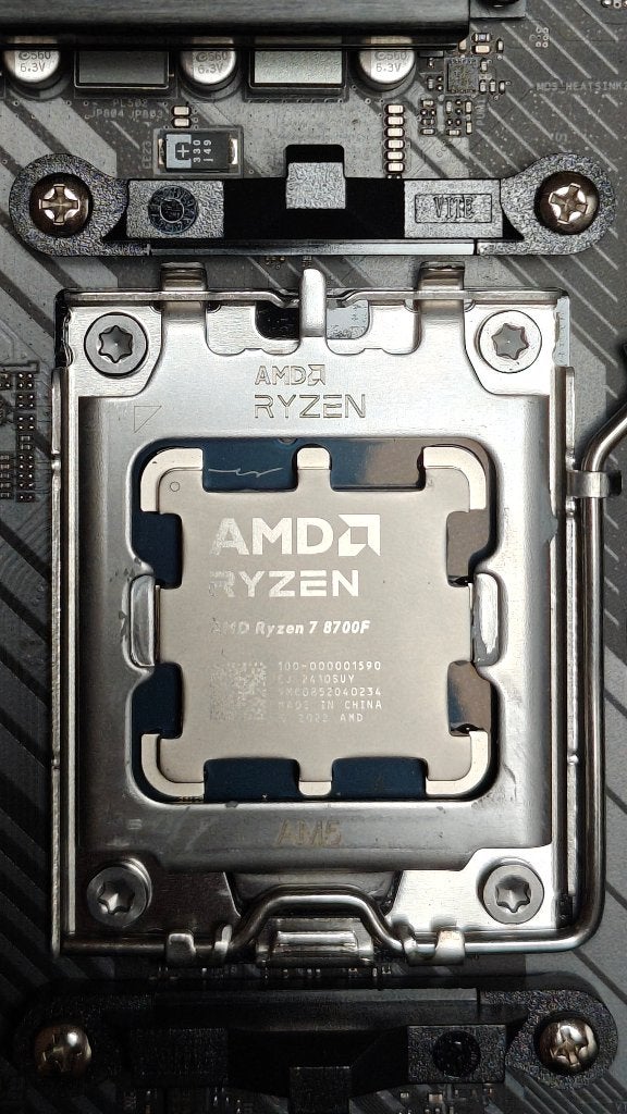 AMD Ryzen 7 8700F + Asrock B650M-HDV/M.2 goede staat, Computers en Software, Processors, 8-core, Ophalen of Verzenden, Zo goed als nieuw