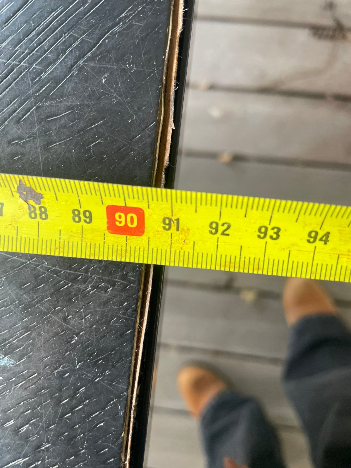 Gratis- zwarte eettafel, Ophalen of Verzenden, Zo goed als nieuw, Rechthoekig, 50 tot 100 cm
