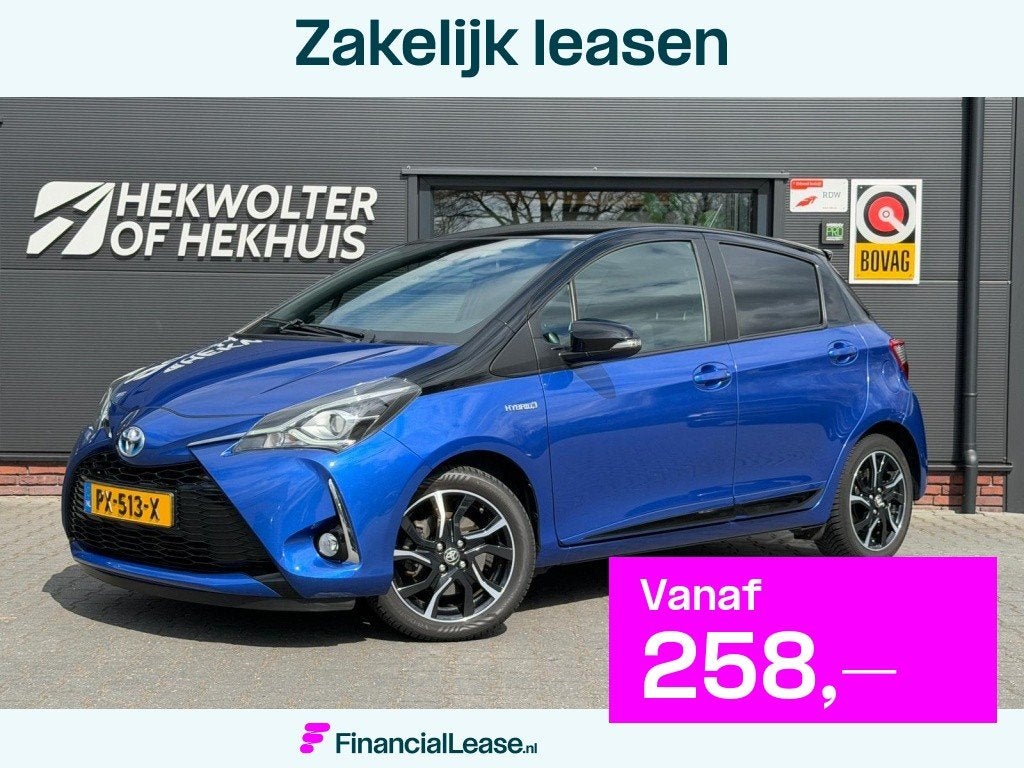 Toyota Yaris 1.5 Hybrid Bi-Tone | Camera | Cruise control |, Gebruikt, Euro 6, 4 cilinders, Blauw