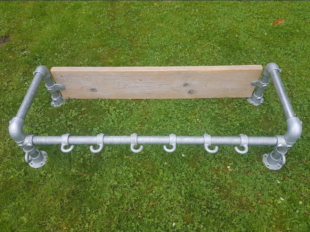 Prachtige zware robuuste steigerhouten steigerbuis pijp kaps, Zo goed als nieuw, Minder dan 100 cm, Metaal, Ophalen