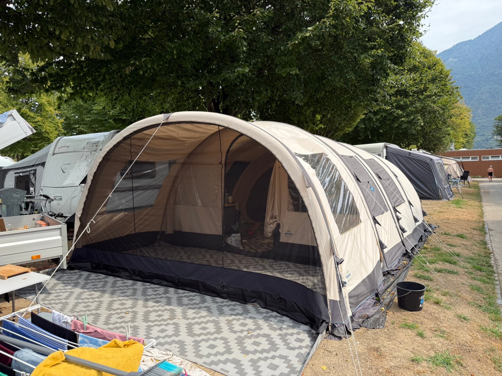 Obelink Miami Easy Air 6, Caravans en Kamperen, Tenten, Ophalen, Gebruikt, Tot en met 6