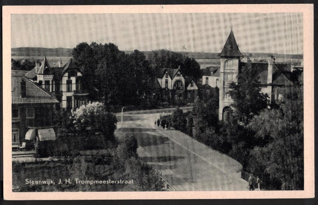 Steenwijk, J. H. Trompmeesterstraat., Ophalen of Verzenden, 1940 tot 1960, Gelopen, Overijssel