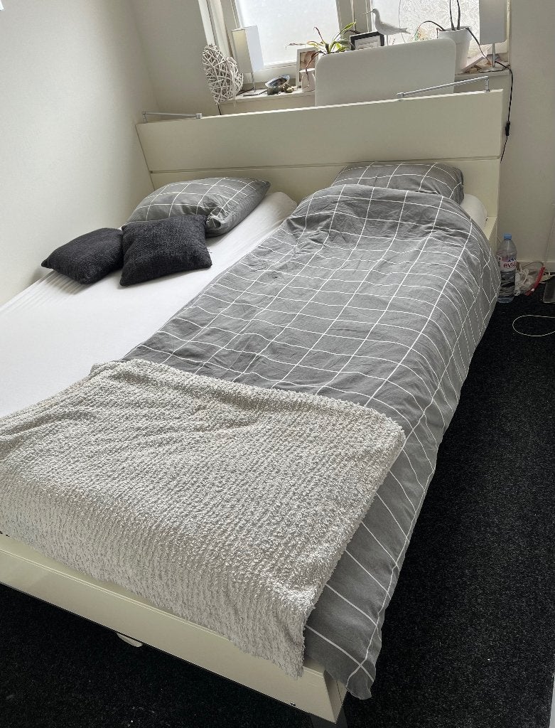 Te koop: Auping tweepersoonsbed 180/200, Ophalen, Wit, Luxe, Tweepersoons