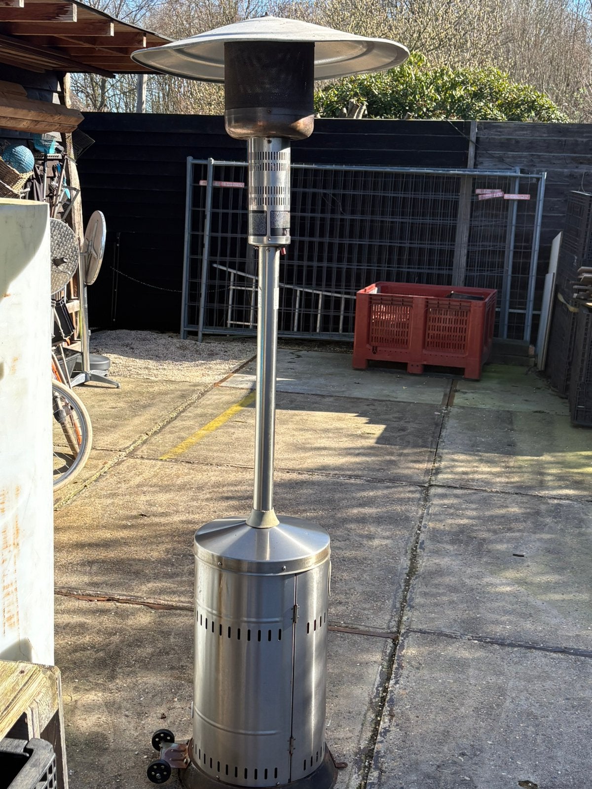Terrasverwarmer , heater , gaskachel, Ophalen of Verzenden, Zo goed als nieuw