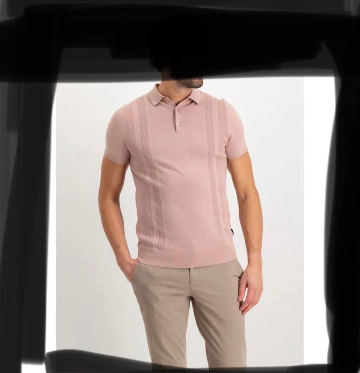 Saint Steve polo oud/licht roze mt. XL, Kleding | Heren, Ophalen of Verzenden, Zo goed als nieuw, Maat 56/58 (XL), Roze