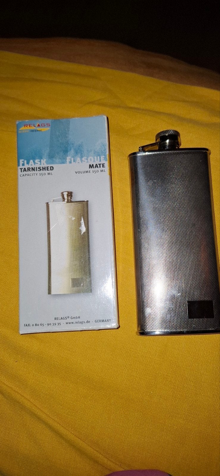 Zakflacon platte rvs 150 ml nieuw, Ophalen of Verzenden, Nieuw