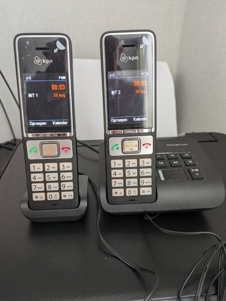 Draadloze huistelefoon KPN Chicago Luxe, Ophalen of Verzenden, Zo goed als nieuw, 2 handsets