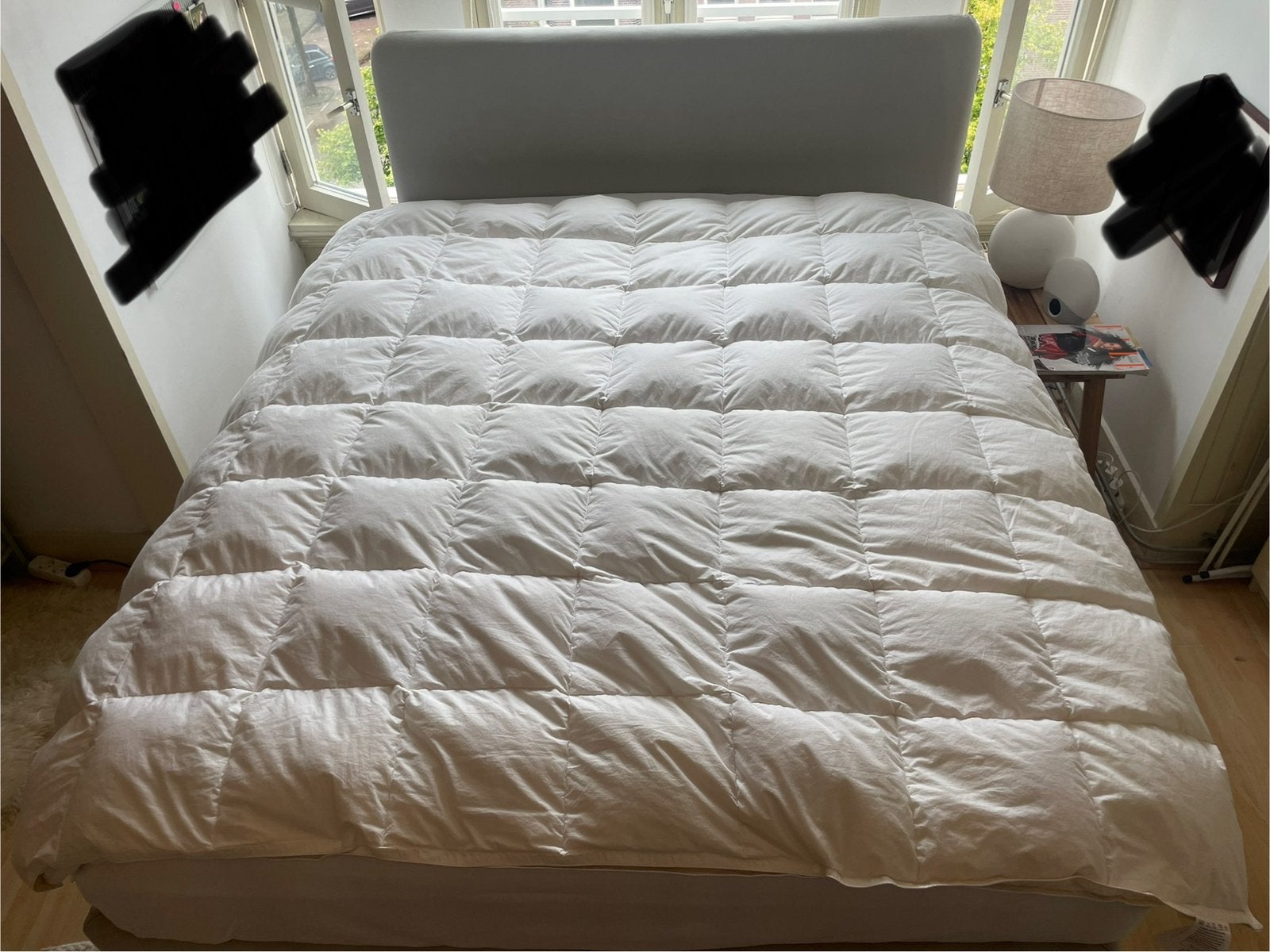 2-Persoons Donzen Dekbed HEMA 200x200 (4 Seizoenen), Ophalen, Wit, Dekbedovertrek, Tweepersoons