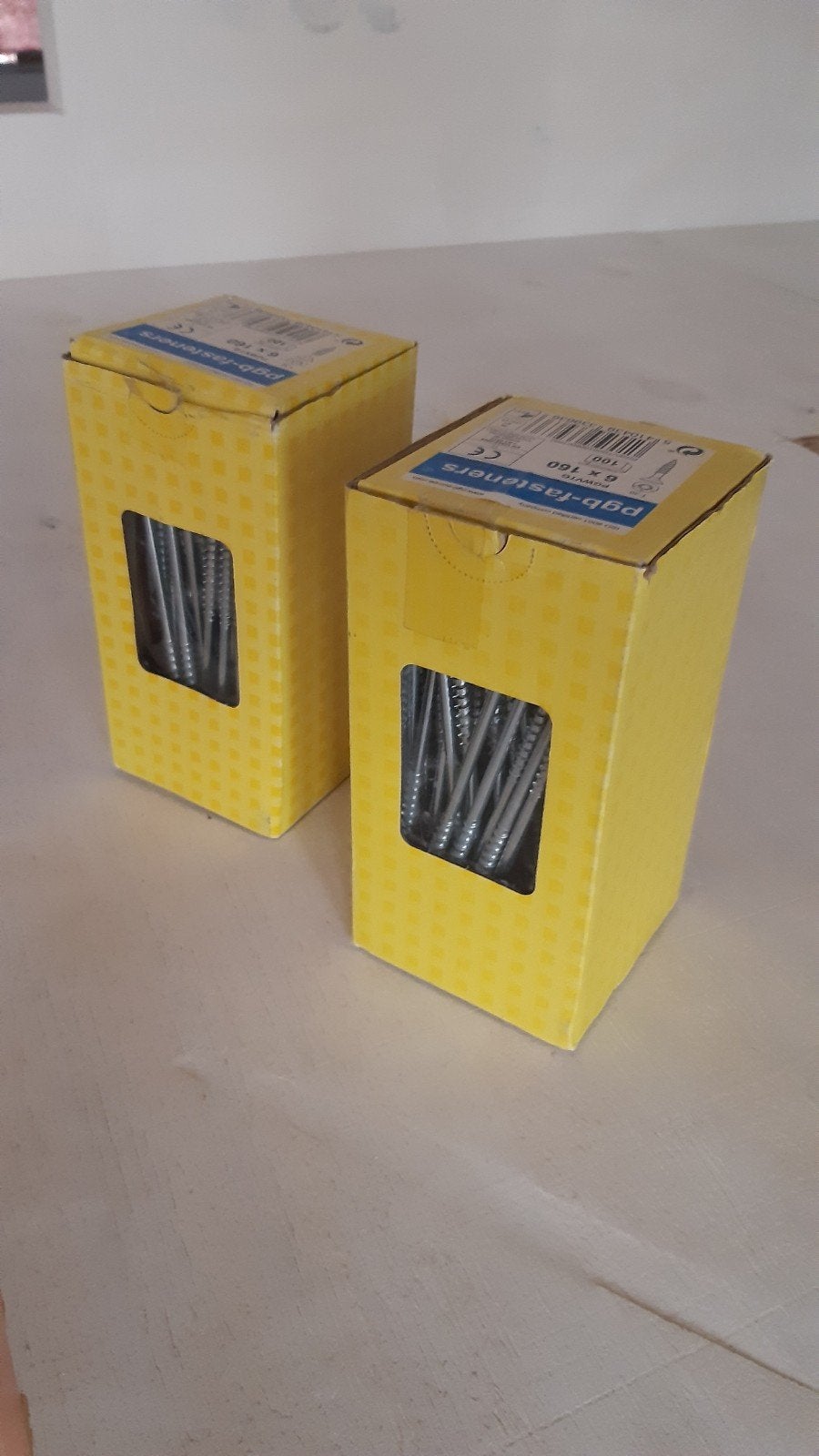 PGB-Fasteners Schroeven 6x160mm (2x100 stuks), Ophalen of Verzenden, Nieuw, 100 tot 250 mm, Schroeven