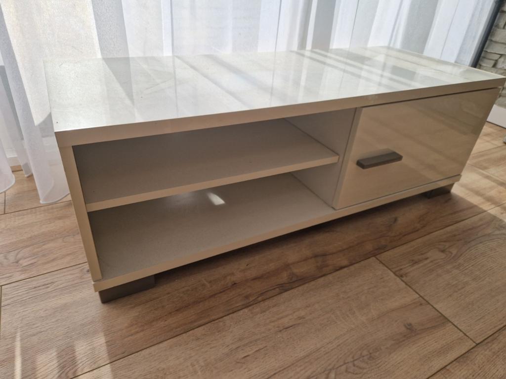 Modern TV-meubel met open vak en kastje, Ophalen